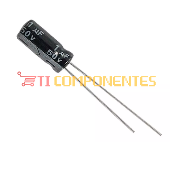 1uF 50V Eletrolítico