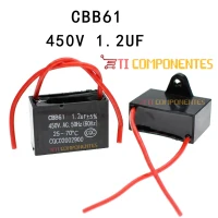 Capacitor 1,2UF 450V CBB61 Partida Ventilador Capacitor 1,2UF 450V CBB61 Partida Ventilador
