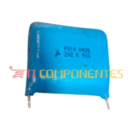 2,2uF 900V poliéster 31,50*13,50*22,00mm (Especifico para choque elétrico rural Zebu)