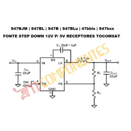 S47BJM, S47BL, S47B, S47BLu, 47bblu, S47bxx - SOT23-6 - P/ RECEPTOR ALHASATKVN EDITION, TOCOMSAT  E OUTROS