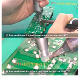 Sugador De Solda P/ Estanho Com Bico silicone 