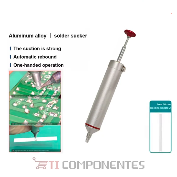 Sugador De Solda P/ Estanho Com Bico silicone 