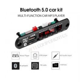 KIT 10 Placas Decodificadora Usb Mp3 Fm Auxiliar Bluetooth Cartão Tf
