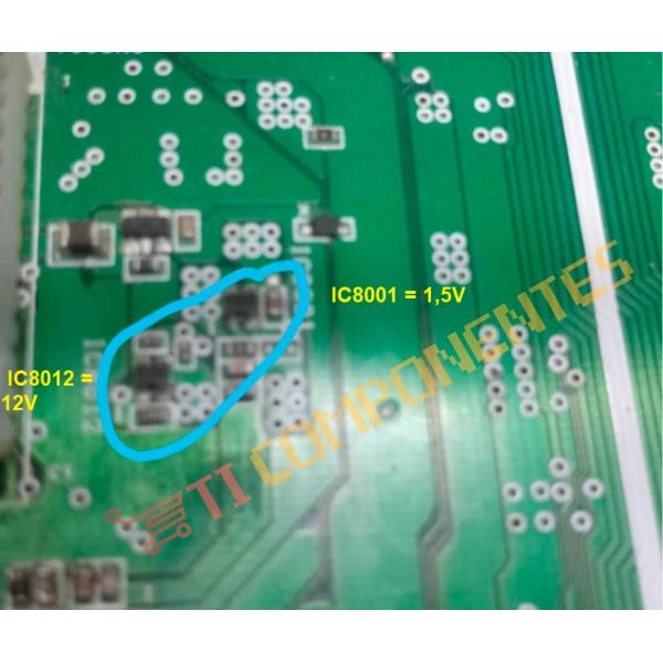 Regulador Som PANASONIC SA-MAX8000 - Regulador 1,5V, IC8001 = C0DBGYY00911